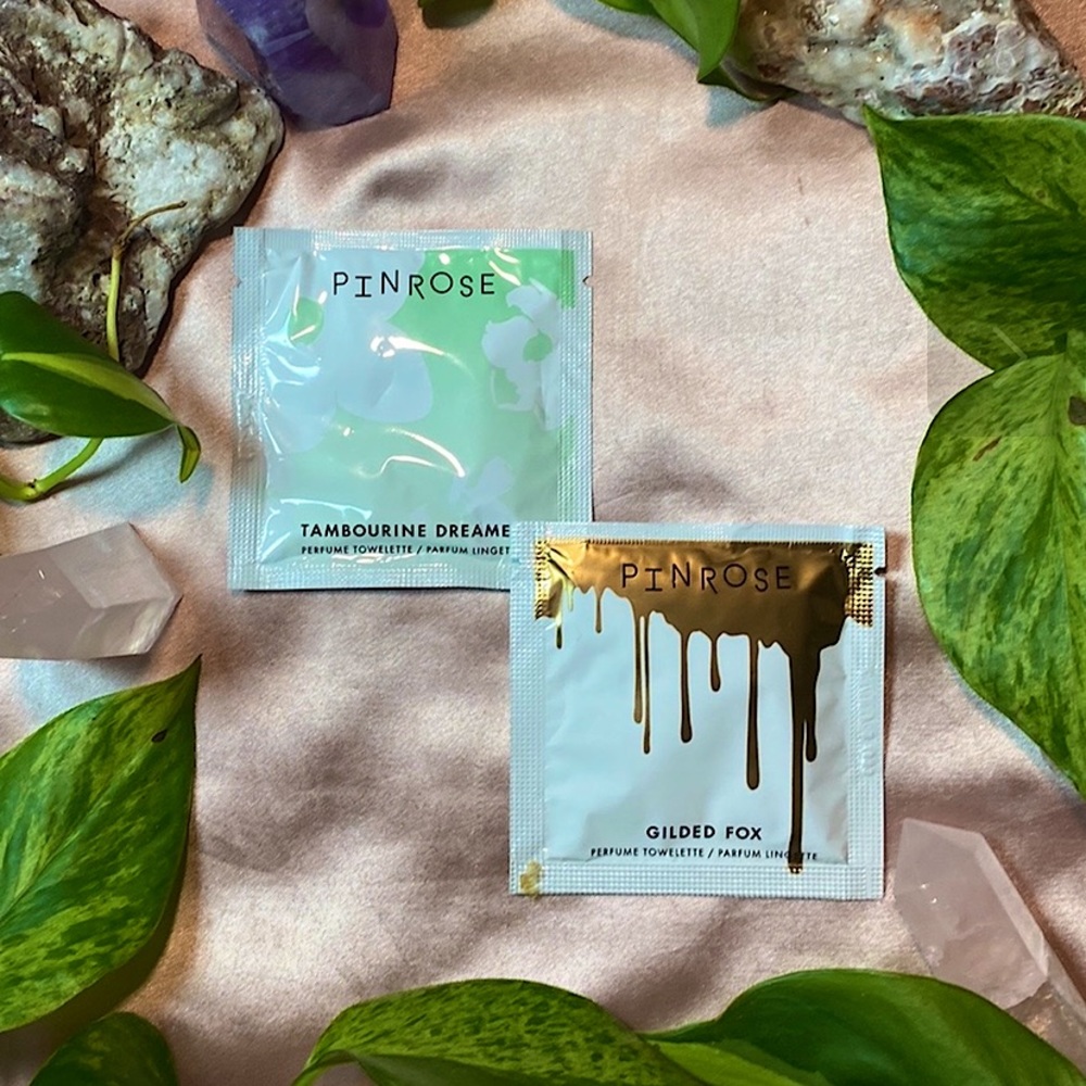 9/$50 or 7/$33 Pinrose Petals Perfumed Towelettes